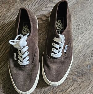 Vans Men's Chocolate Brown Suede Sneakers